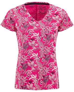 Weird Fish Merica Cotton Printed Jersey T-Shirt - Pink