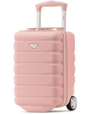 Flight Knight Ryanair Underseat 2 Wheel Abs Hard Case Cabin Carry-On Hand Luggage Suitcase - Pink