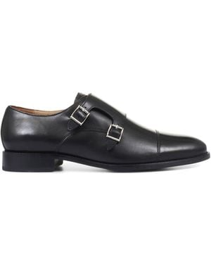 Jones Bootmaker Nathaniel Leather Double Monk Shoes - White