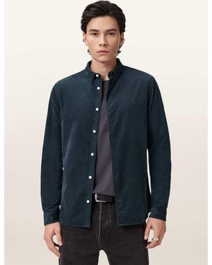 AllSaints Allsaints Birchwood Long Sleeve Shirt - Blue