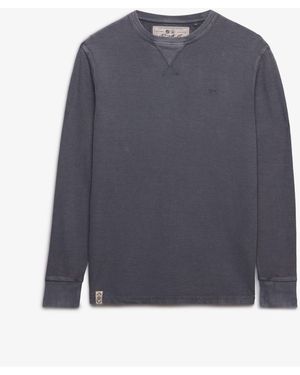 Superdry Classic Heavy Textured T-Shirt - Blue