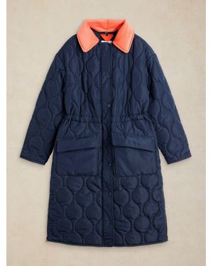 White Stuff Waverley Puffer Coat - Blue