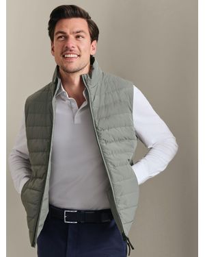 Charles Tyrwhitt Lightweight Quilted Gilet - Gray
