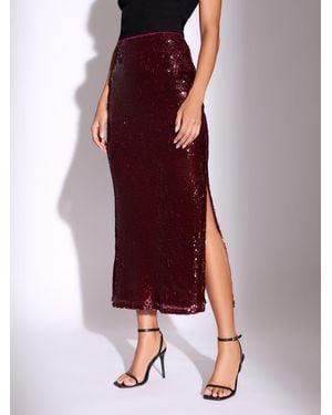 Lipsy Midi Skirt - Purple