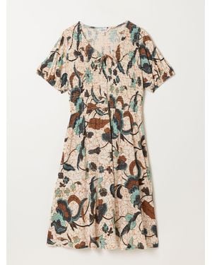 FatFace Fatface Nora Jersey Dress - Natural