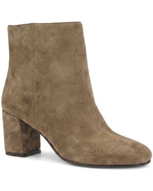 Jones Bootmaker Taupe Suede Neptune Heeled Ankle Boots - Brown