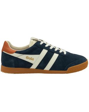 Gola Elan Suede Lace-Up Trainers - Blue