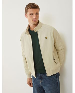 Lyle & Scott Cream Cotton Harrington Jacket - Natural