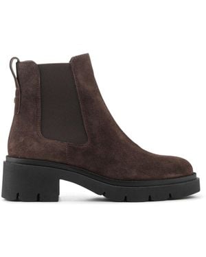 Jones Bootmaker Jones Bootmaker Kaiya Chunky Leather Chelsea Boots - Brown