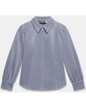 Mint Velvet Corduroy Shirt - Blue