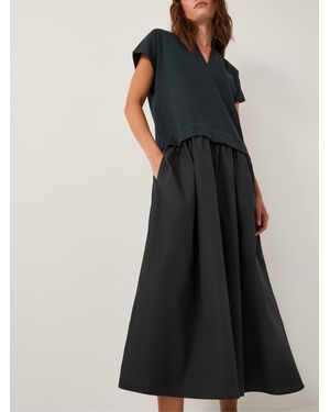 Monsoon Felly Cap Sleeve Maxi Dress - Black