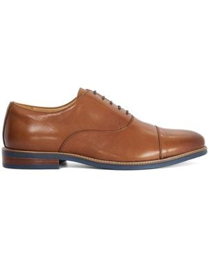 Dune Wide Fit Stanlakes Lace Up Shoes - Brown