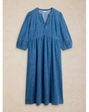 White Stuff Krystin Denim Dress - Blue