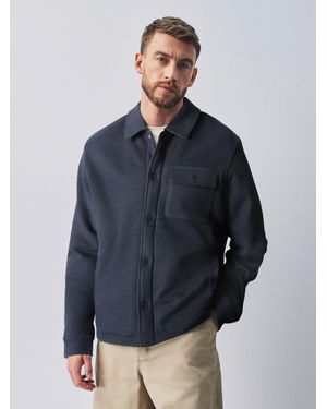 Next Borg Lined Shacket - Blue