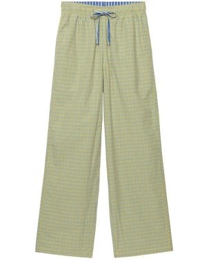 Superdry Mini Check Cotton Pants - Green