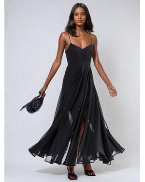 Religion Infamous Olsen Full Layer Maxi Dress - Black