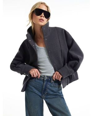 River Island Bubble Bomber Jacket - Blue