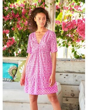 Aspiga Santorini 100% Cotton Dress - Pink