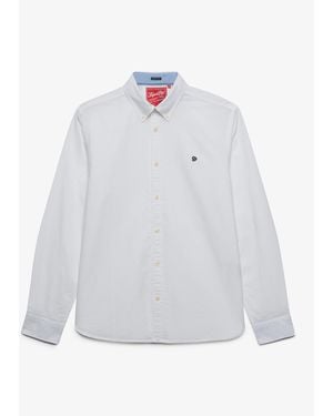 Superdry Preppy Oxford Long Sleeve Shirt - White