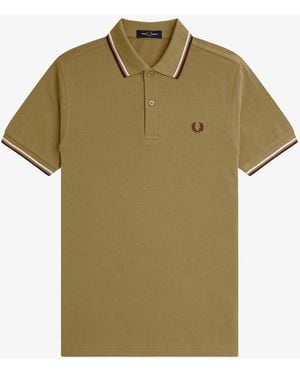Fred Perry Tipped Short Sleeve Polo Shirt - Green