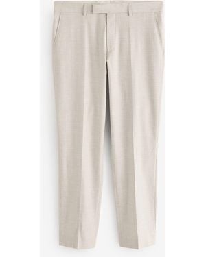 BOSS Lenon Regular Fit Suit Pants - White
