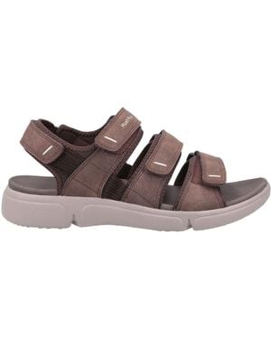 Hush Puppies Raul Multi Hook And Loop Strap Sandals - Brown