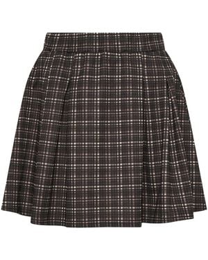 PixieGirl Petite Check Mini Skirt - Gray