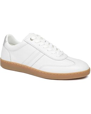 Jones Bootmaker Jones Bootmaker Annora Casual Leather Sneakers - White