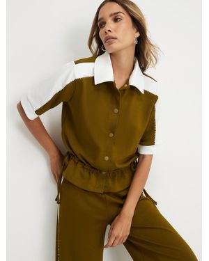 River Island Premium Block Polo Shirt - Green