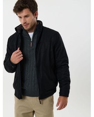 Saltwell Showerproof Fleece Lined Jacket - Black