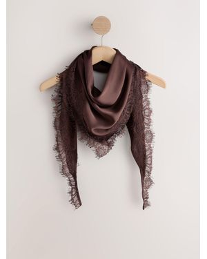 Next Lightweight Lace Trim Triangle Scarf - Multicolor