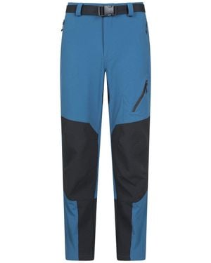 Mountain Warehouse Forest Water Resistant Trekking Pants - Blue