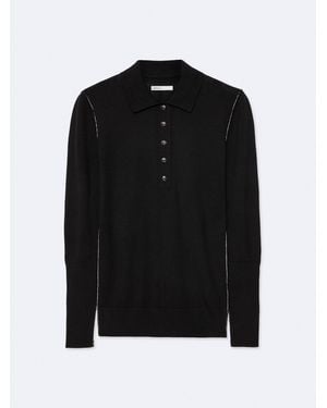 AllSaints Allsaints Martel Polo Shirts - Black