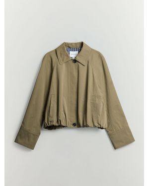 BHOEM Balloon Gabardine Jacket - Natural