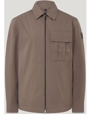Belstaff Cargo-Hemdjacke Mit Reißverschluss - Braun