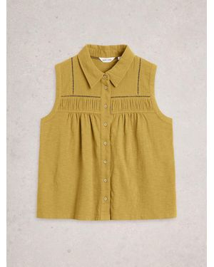 White Stuff Double Cloth Shirt - Yellow