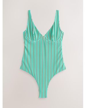 Self Non Padded Underwired Swimsuit - Green