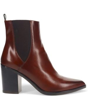 Jones Bootmaker Jones Bootmaker Kalamata Heeled Ankle Boots - Brown
