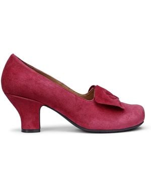 Hotter Standard Fit Donna Slip-On Shoes - Red