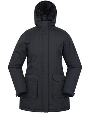 Mountain Warehouse Ranger Water Resistant Padded Parka Jacket - Blue