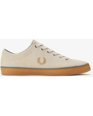 Fred Perry Baseline Suede Trainers - White