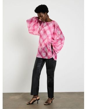 Joanna Hope Pleated Blouse - Pink