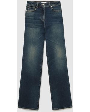 Reiss Mid Andi Tall High-Rise Bootcut Jeans - Blue
