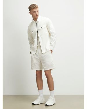 River Island Washed Utility Shacket - White