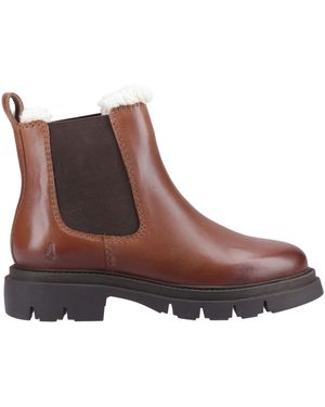 Hush Puppies Raya Shearling Boots - Brown