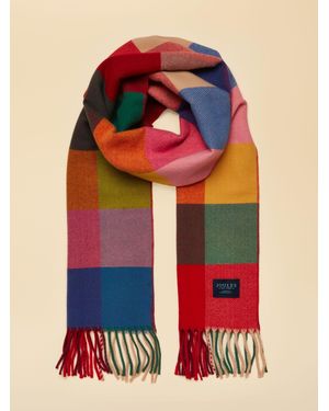 Joules Langtree Bright Gingham Scarf - Red