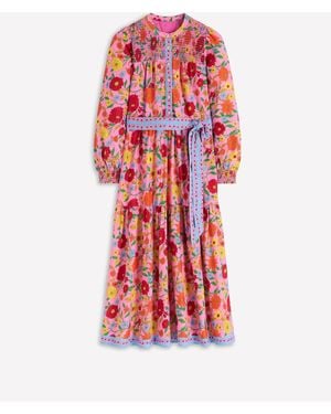 Boden Cecily Cotton Midi Dress - Red