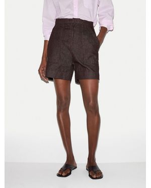 Jigsaw Denim Patch Pocket Shorts - Brown