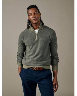 aubi Bonby Zip Neck Sweater - Green