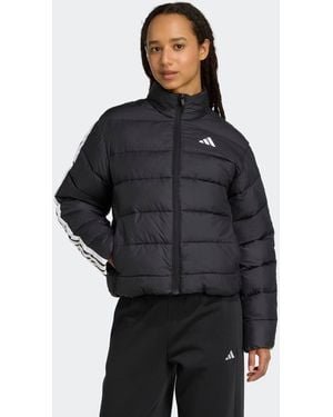 adidas Essentials 3-Stripes Synthetic Down Jacket - Black
